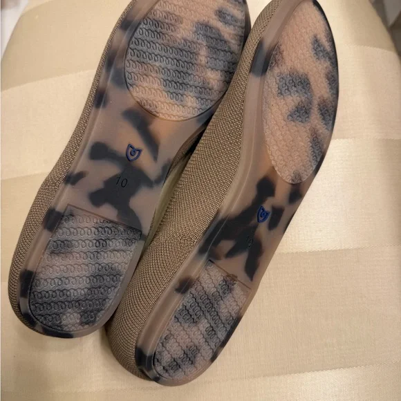 Rothy's Tan Flats with Blue Highlights - Picture 5 of 6